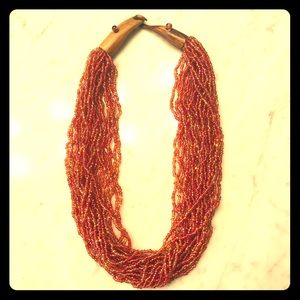 Red beads necklace